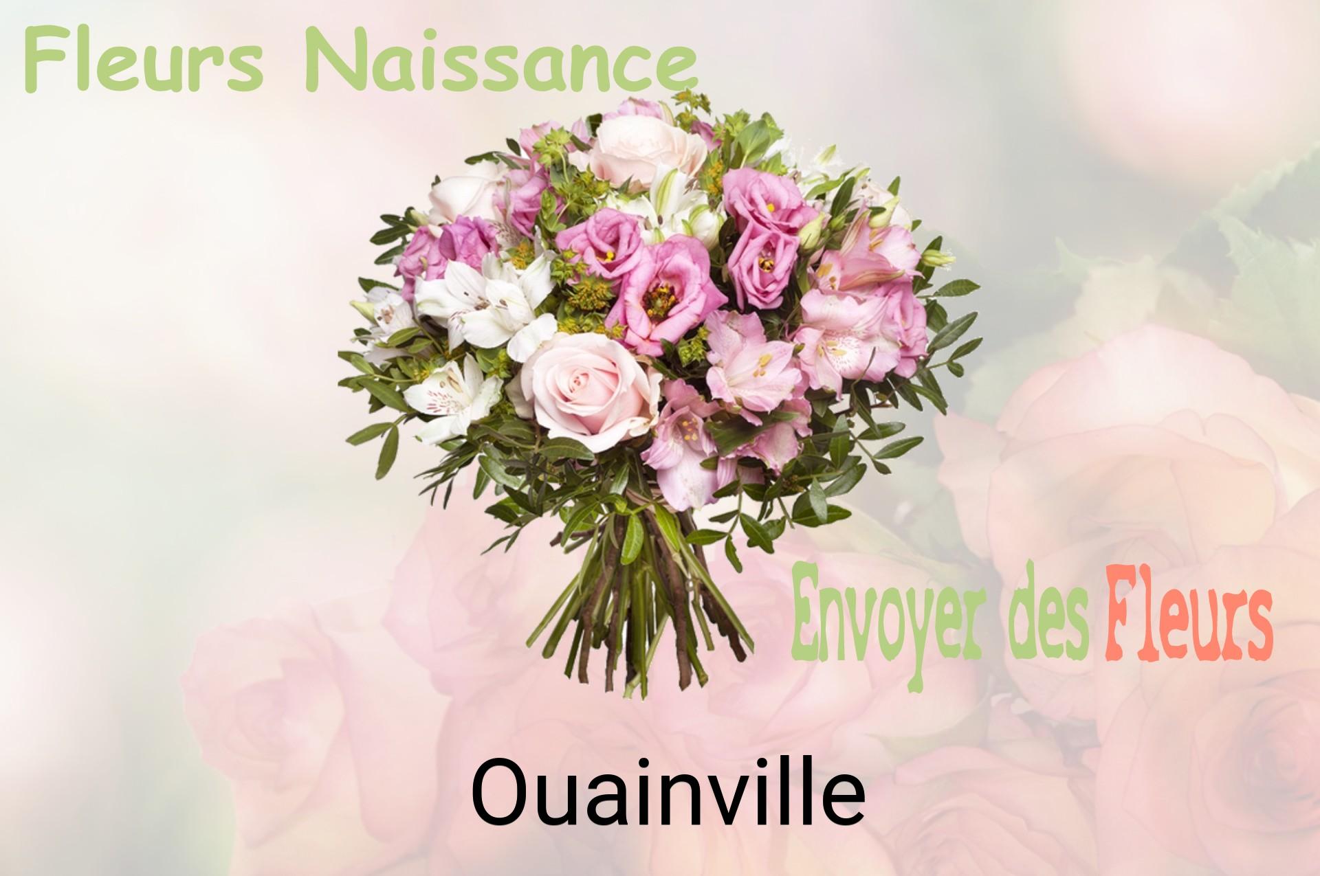 Bouquet de fleurs de naissance livré à Ouainville